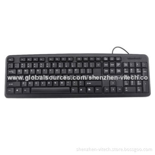 Standard Wired Keyboard, USB Port, More than 5 Millions Times Switch Lifespan